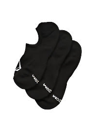 Volcom - Stones No Show Sock 3-Pack (Black)